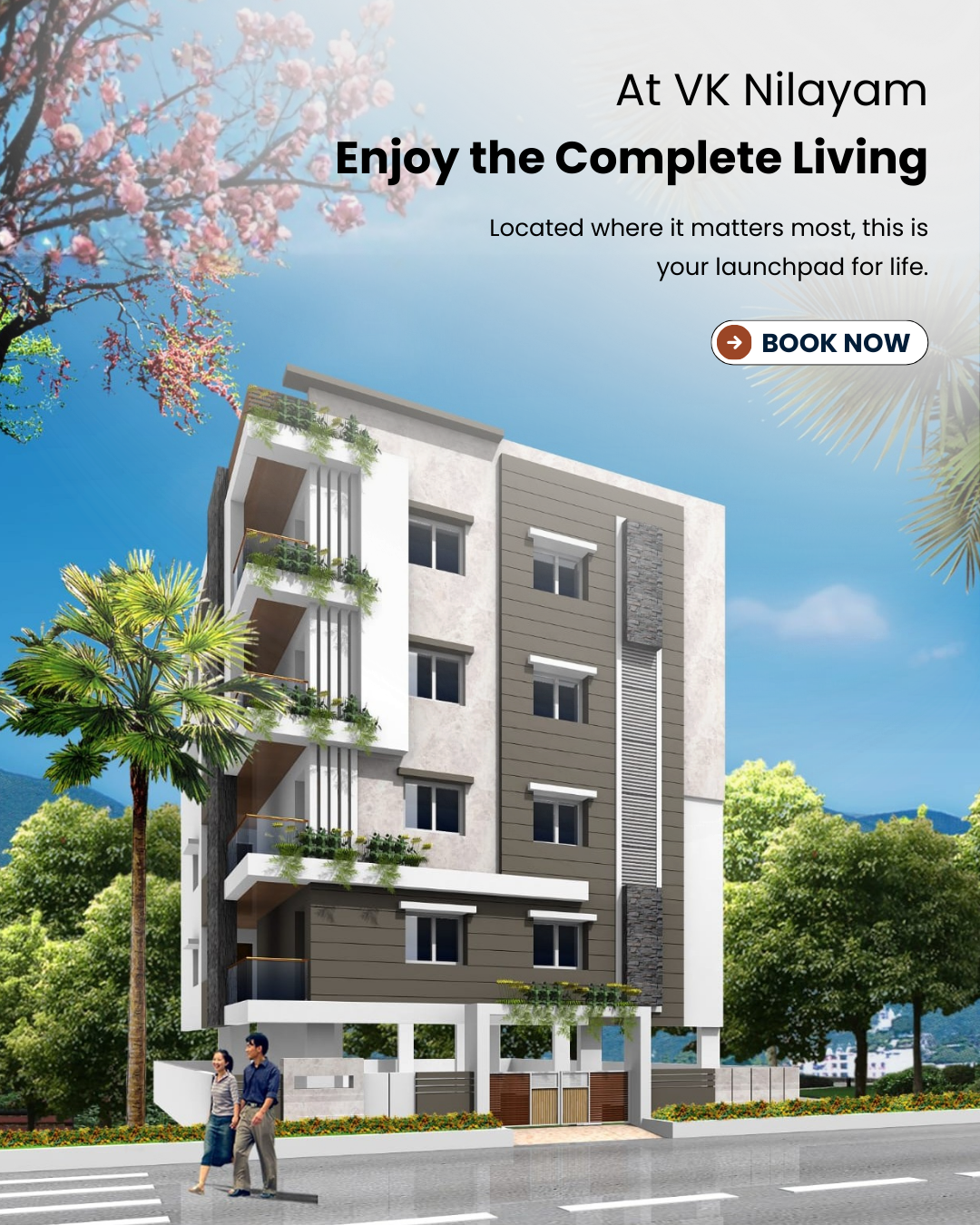 VK Nilayam Mobile Hero Section
