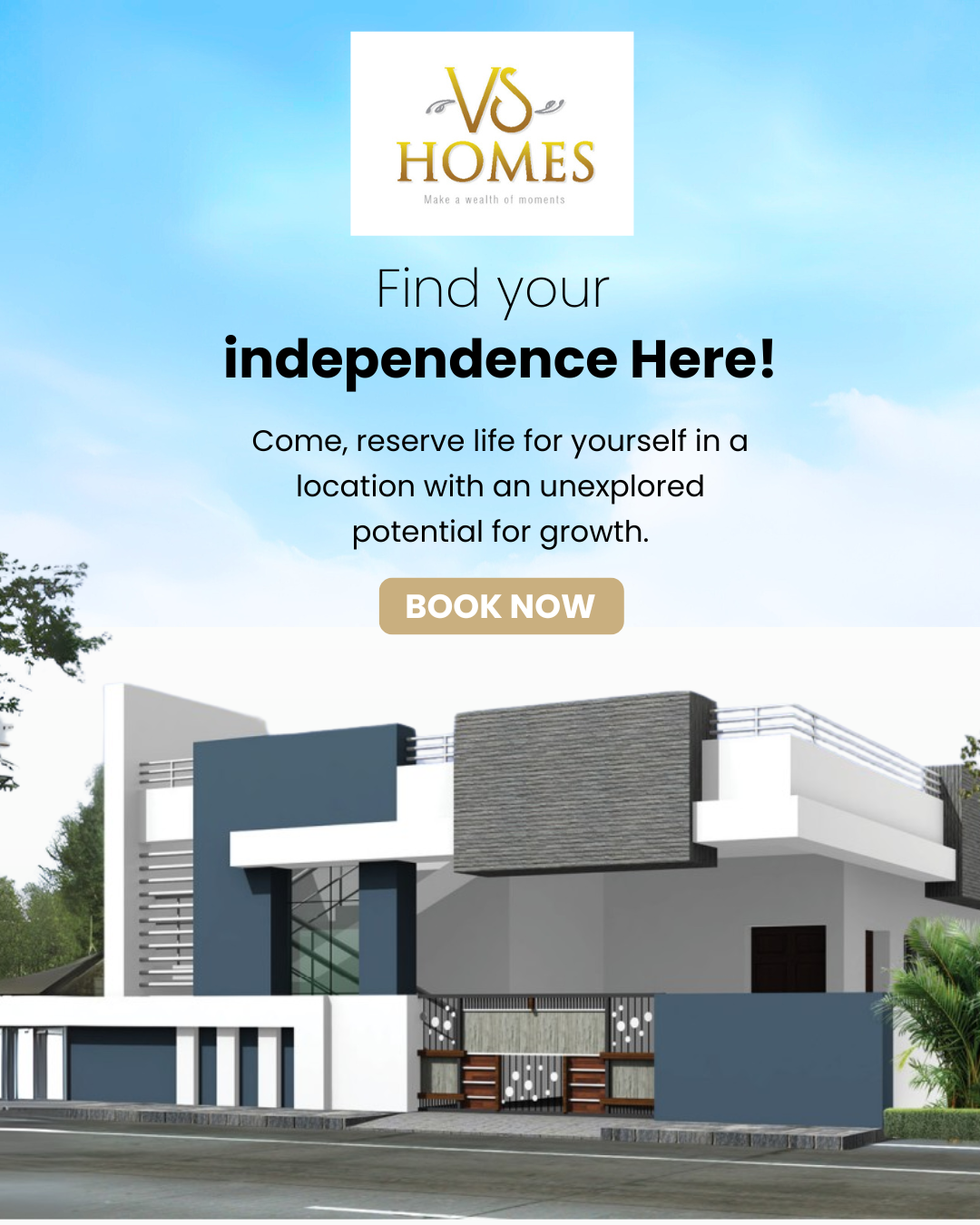 VS Homes Mobile Hero Section